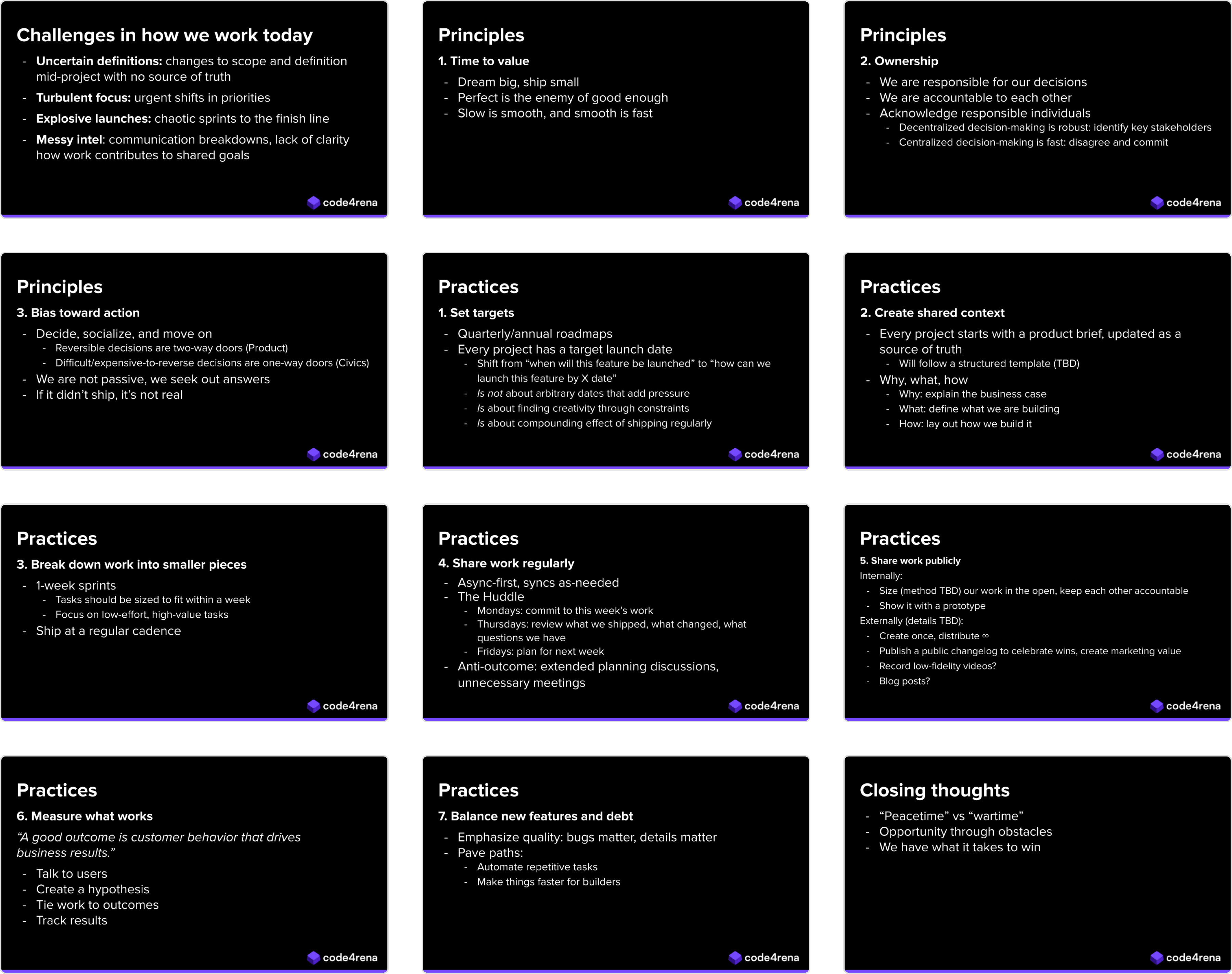 Slides from our all-hands